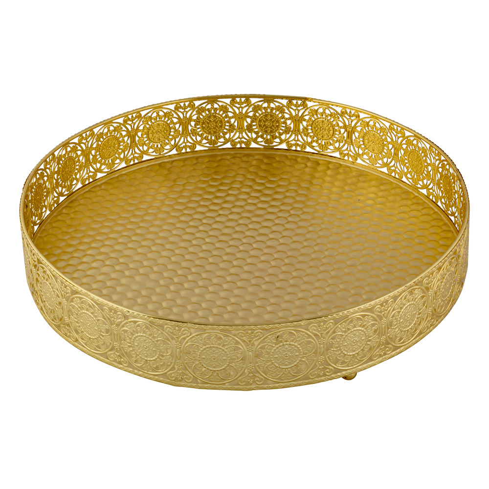 Golden Dry Fruit Tray