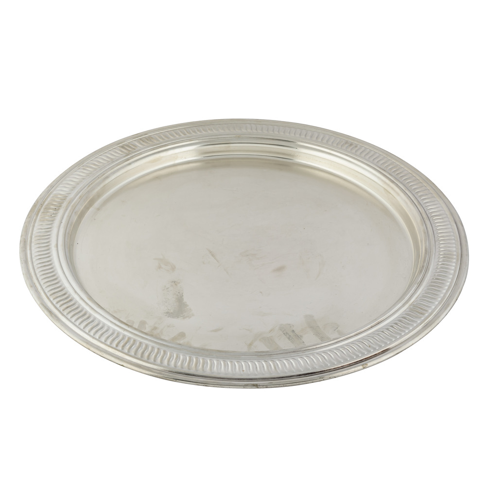  Silver Round Tray 